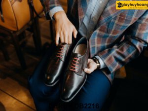 Giày da nam nhuộm màu thủ công Derby DB2216 001