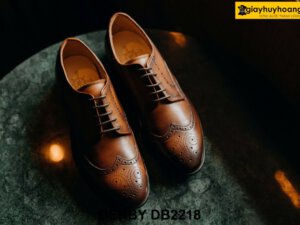 Giày da nam đục lỗ Wingtips thời trang Derby DB2218 005