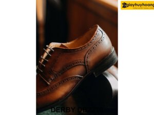 Giày da nam đục lỗ Wingtips thời trang Derby DB2218 004