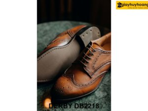 Giày da nam đục lỗ Wingtips thời trang Derby DB2218 003