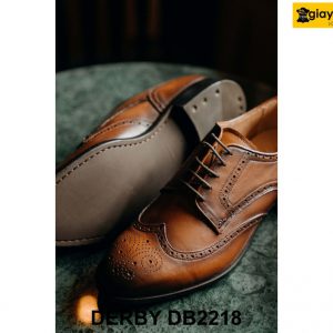 Giày da nam đục lỗ Wingtips thời trang Derby DB2218 003