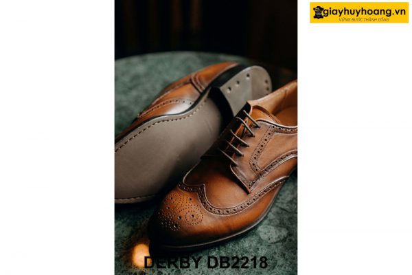 Giày da nam đục lỗ Wingtips thời trang Derby DB2218 003