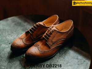 Giày da nam đục lỗ Wingtips thời trang Derby DB2218 001