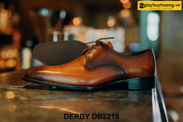 Giày tây nam mũi vuông nhọn dài Derby DB2219 002