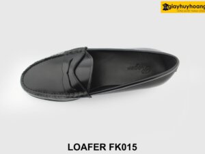 [Outlet size 38] Giày lười nam da sơn đen bóng Loafer FK015 002