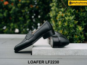 Giày da lười nam vân saffiano ý Loafer LF2230 004