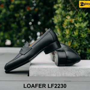 Giày da lười nam vân saffiano ý Loafer LF2230 004