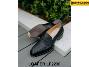 Giày da lười nam vân saffiano ý Loafer LF2230 003