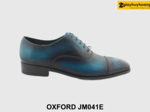 [Outlet size 41] Giày da nam màu xanh patina Oxford JM041E 001