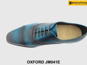 [Outlet size 41] Giày da nam màu xanh patina Oxford JM041E 005