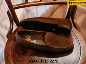 Giày lười nam da lộn không bando Loafer LF2276 004