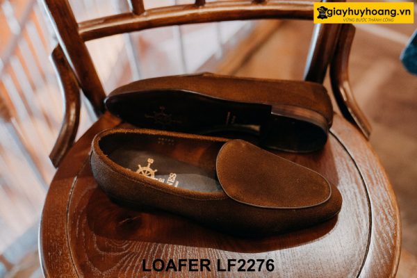 Giày lười nam da lộn không bando Loafer LF2276 004