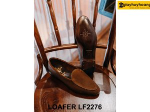 Giày lười nam da lộn không bando Loafer LF2276 003