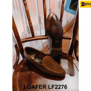 Giày lười nam da lộn không bando Loafer LF2276 003