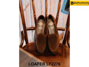 Giày lười nam da lộn không bando Loafer LF2276 002