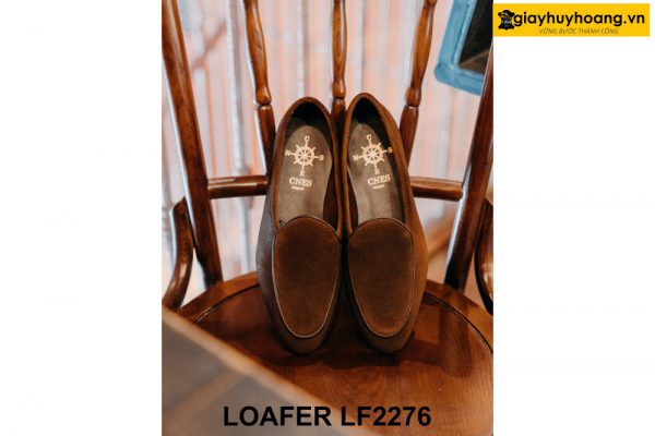 Giày lười nam da lộn không bando Loafer LF2276 002