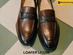Giày lười nam công sở đẹp màu nâu Loafer LF2280 004