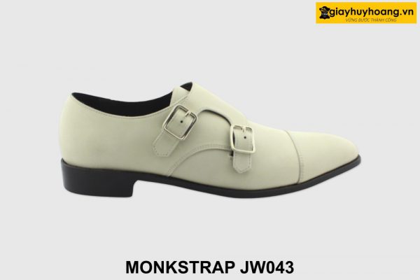 [Outlet size 40.43.46] Giày da nam chưa nhuộm màu Monkstrap JW043 001