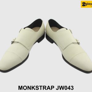 [Outlet size 40.43.46] Giày da nam chưa nhuộm màu Monkstrap JW043 004