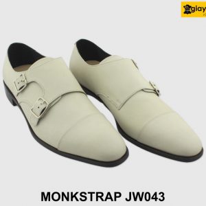 [Outlet size 40.43.46] Giày da nam chưa nhuộm màu Monkstrap JW043 003