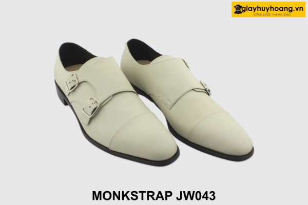 [Outlet size 40.43.46] Giày da nam chưa nhuộm màu Monkstrap JW043 003