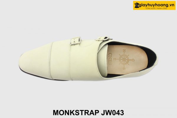 [Outlet size 40.43.46] Giày da nam chưa nhuộm màu Monkstrap JW043 002