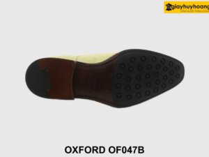 [Outlet size 38] Giày da nam chưa nhuộm màu Oxford OF047B 004