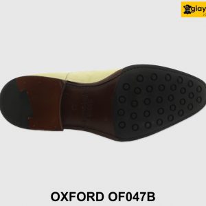 [Outlet size 38] Giày da nam chưa nhuộm màu Oxford OF047B 004