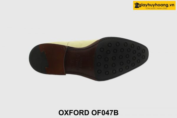 [Outlet size 38] Giày da nam chưa nhuộm màu Oxford OF047B 004