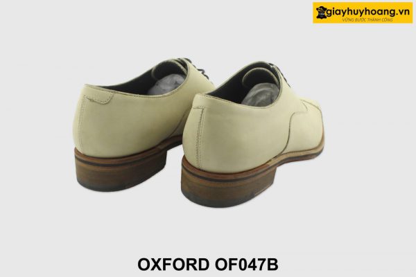 [Outlet size 38] Giày da nam chưa nhuộm màu Oxford OF047B 003