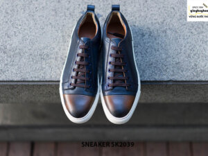 Giày da nam đế bằng cao su Sneaker SK2039 001