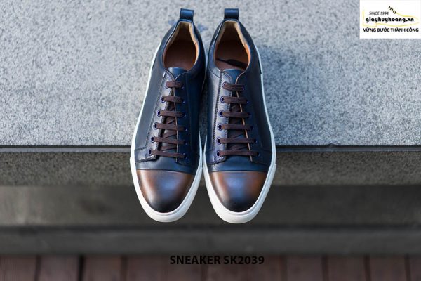 Giày da nam đế bằng cao su Sneaker SK2039 001