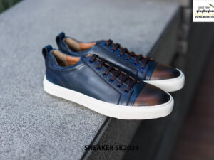 Giày da nam đế bằng cao su Sneaker SK2039 002