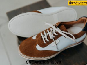 Giày da nam sneaker da lộn chính hãng SK2078 006