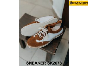 Giày da nam sneaker da lộn chính hãng SK2078 003