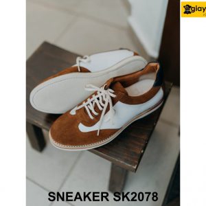 Giày da nam sneaker da lộn chính hãng SK2078 003