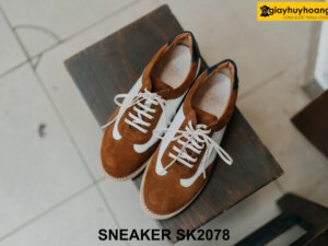 Giày da nam sneaker da lộn chính hãng SK2078 001