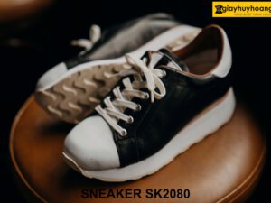 Giày da nam sneaker thủ công đế cao su bằng SK2080 004