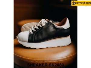 Giày da nam sneaker thủ công đế cao su bằng SK2080 003