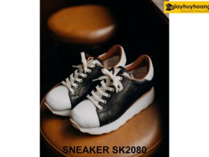 Giày da nam sneaker thủ công đế cao su bằng SK2080 002