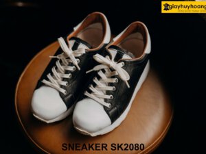 Giày da nam sneaker thủ công đế cao su bằng SK2080 001