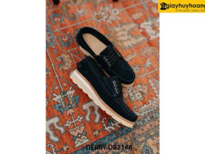 Giày da nam da lộn đế bằng sneaker Derby DB2188 002