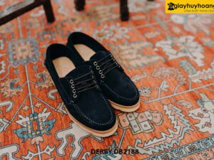 Giày da nam da lộn đế bằng sneaker Derby DB2188 001