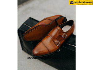 Giày da Monkstrap nam 2 khóa thời trang MT2095 003