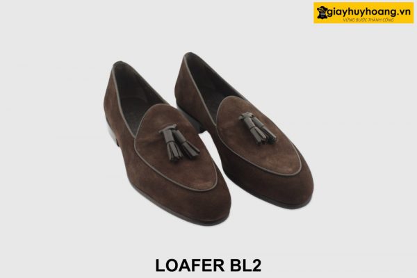 [Outlet size 41] Giày lười nam da lộn chuông Loafer BL2 004