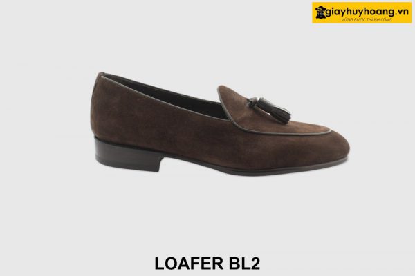 [Outlet size 41] Giày lười nam da lộn chuông Loafer BL2 001