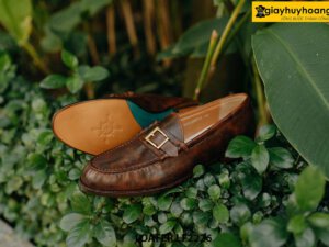 Giày lười nam màu nâu thủ công Loafer LF2226 003
