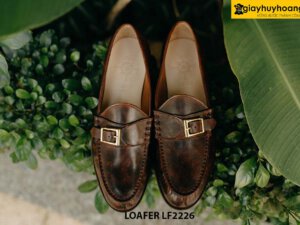 Giày lười nam màu nâu thủ công Loafer LF2226 001