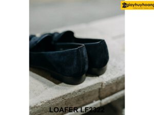 Giày lười nam da lộn xanh navy Loafer LF2322 003