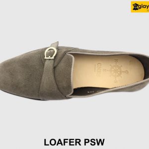 [Outlet size 40.41] Giày lười nam da lộn màu xám Loafer PSW 007